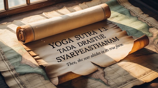 Yoga Sutra 1.3: Tada drastuh svarupe vasthanam