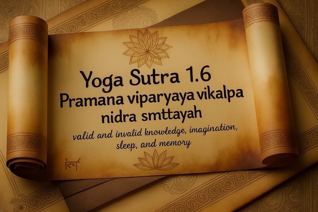 Exploring the Five Mental States in Yoga Sutra 1.6 Exploring the Five Mental States in Yoga Sutra 1.6
